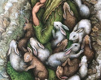 Six of Boons - greetings card