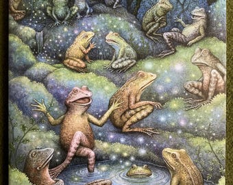 Froggy Grotto A5 notebook