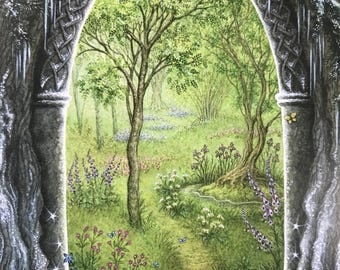 The Door into Summer - greetings card
