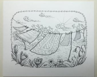 Original Illustration "Spring Breeze".