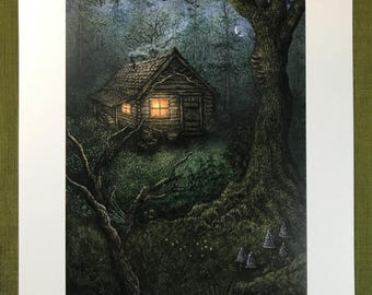 A Light in the Forest - print from the "Forest of Enchantment Oracle"