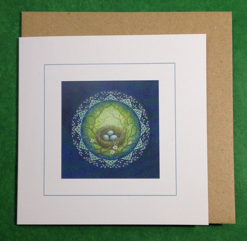 Illuminated Wildlife set of 5 greetings cards. image 2