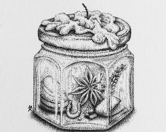 Original Illustration "Spell Jar"