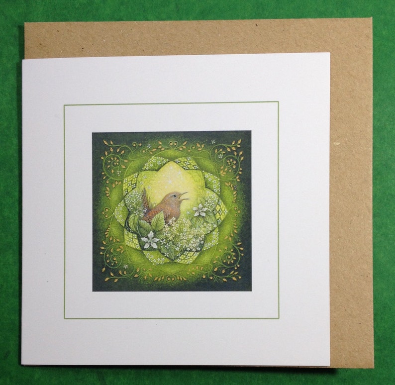 Illuminated Wildlife set of 5 greetings cards. image 5