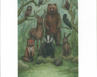 Limited edition print of “The Council of Animals”.