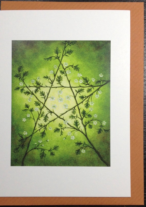Greetings card "Hawthorn Magic"