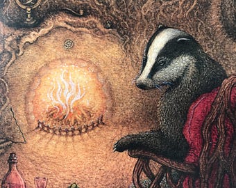 The Hermit - greetings card