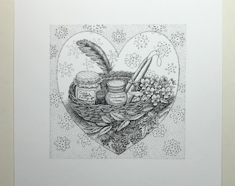 Original Illustration "Gifts made with Love".