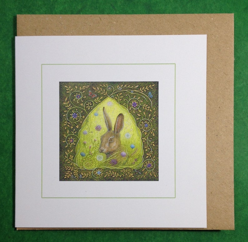 Illuminated Wildlife set of 5 greetings cards. image 3