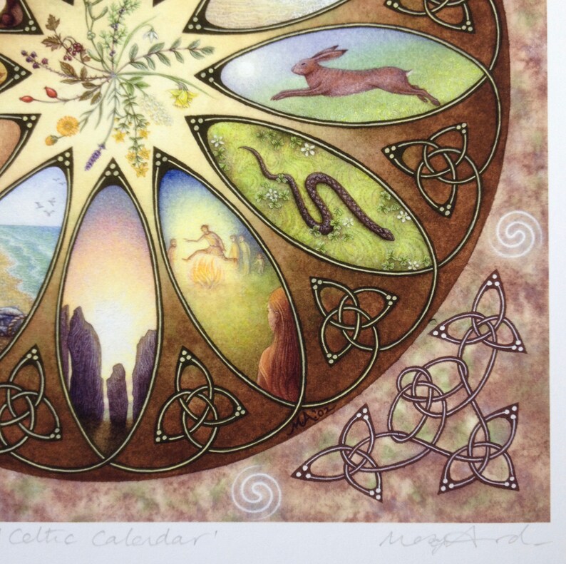 Limited Edition Print of celtic Calendar. Etsy UK