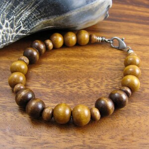 wood stacking bracelet | mens vacation jewelry | beachy gift from Florida