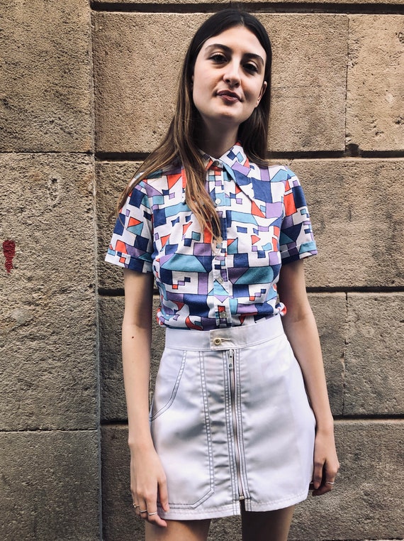 Original 70s white tennis skirt
