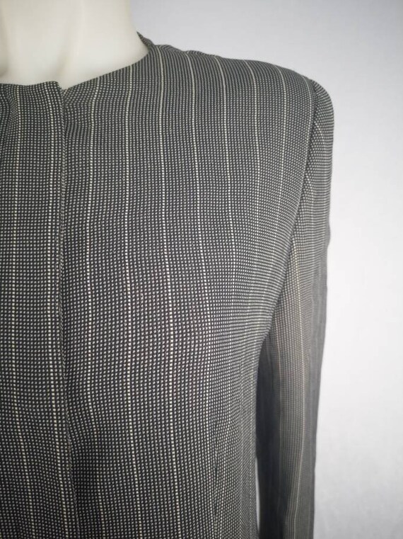 Ungaro power blazer in grey. 80s vintage oversize… - image 6