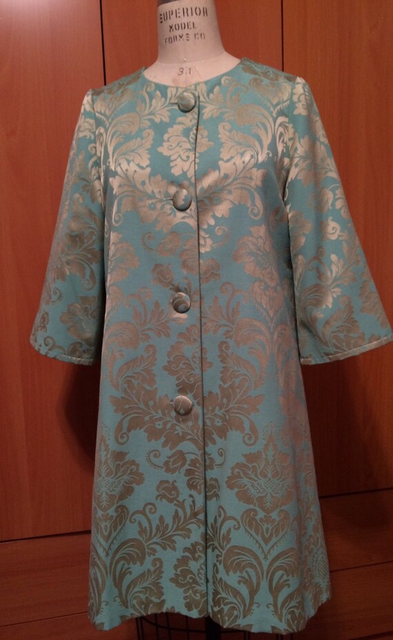 long brocade coat