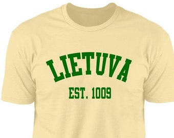 T-shirt Da Uomo Lietuva Stile Lituano Myliu Lietuva Vytis Lituania (S-XXXL) - Foto 7