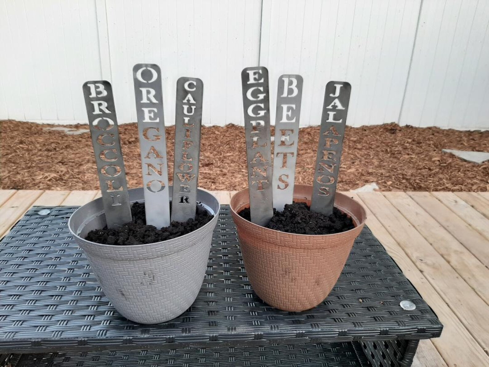 Set of Custom Metal Garden Markers/ Garden Stakes Order in Etsy Canada