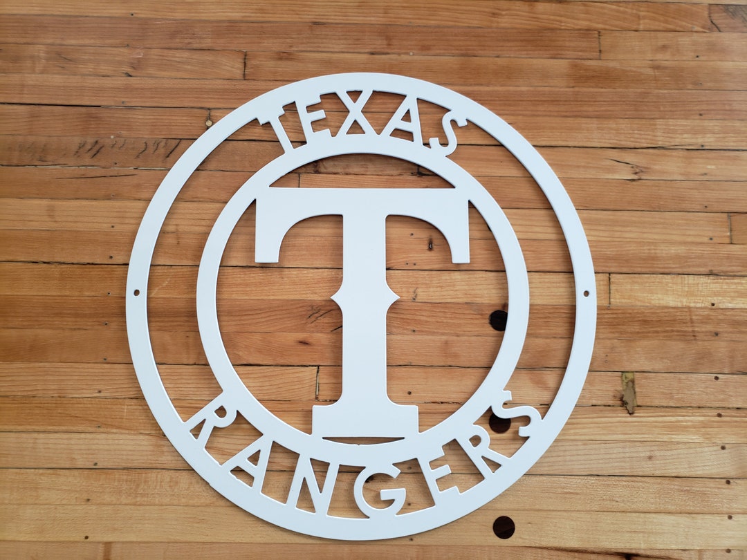 MLB Sign TEXAS RANGERS Metal Art Wall Art Etsy
