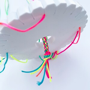 Beginners Kumihimo Bracelet Tutorial Kit. Rainbow Friendship Bracelet Kit image 5