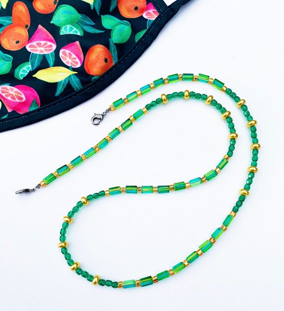 Beaded Glasses Chain Beaded Glasses Lanyard Eye Glass Chain Etsy