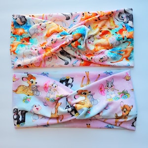 Headband twist deer cute,headband cute,soft,knotted, twisted Headband bunny, flower  headband skunk squirrel