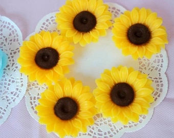 Sunflowers soaps,decor autumn, soaps gift,party favor sunflowers gifts,decor autumn