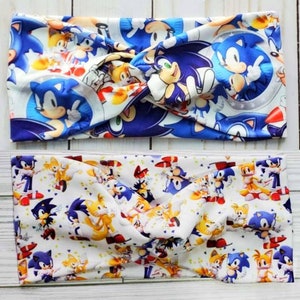 Twist headband sonic,Athletic headband,cartoons headband soft