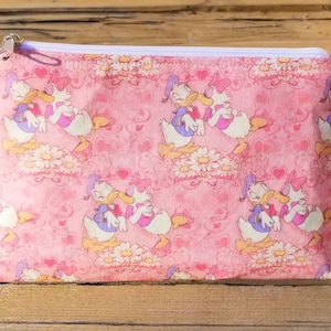Daysi bag organizer,travel bag duck, Donald gift bag,romantic gift,pouch daysi flowers