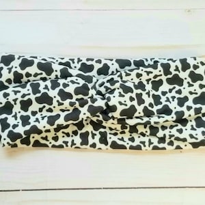 Headband cow ,headband knotted twist,headband leopard heart,headband heart,soft stretch