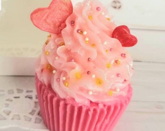 Cupcake soap gift ,cupcake gift,party favor,soap valentine gift of love,valentine soap,baby shower favor,sprinkles cup cake Valentin