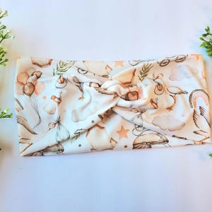 Labor and Delivery headband twist,headband baby and stork,headband twist baby,Maternity