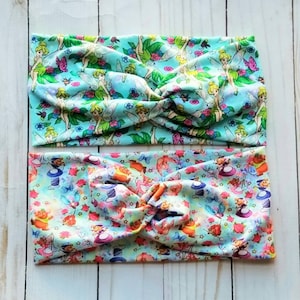 Twist headband soft princess fairy, tinker bell headband,Cinderella headband bird cute,nursing
