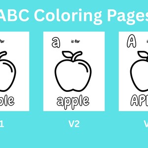 Toddler Alphabet Coloring Pages – Fun & Educational Digital Download
