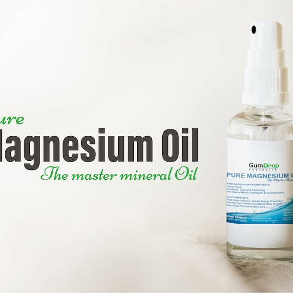 PURE MAGNESIUM OIL Topical & Transdermal. Concentrated - Pain Relief Sleep Aid Relaxed Muscles ~ 250ml Spray on Application Various Scents