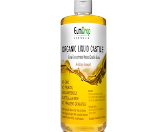 LIQUID CASTILE SOAP~ Pure ~ Organic ~ Palm Oil Free. 500ml ~ Choose Your Scent