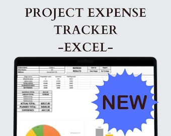 Excel Expense Tracker Template | Project Budget, Cost Estimate Template