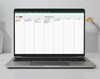 Customizable To Do List Excel Template | Daily Schedule Planner