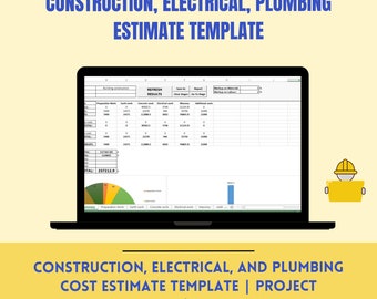3-in-1 Construction Electrical Plumbing Cost Estimate Excel Template