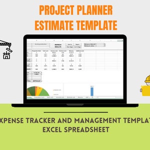 Project Expense Tracker | Project Cost Estimation | Project Management EXCEL Template | Budgeting Template | Project Budget Template