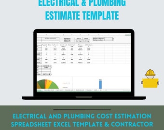 Electrical & Plumbing Estimate Template | Contractor Schedule Planner (EXCEL)