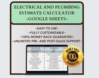 Electrical Plumbing Cost Calculator – Google Sheets Estimate Template