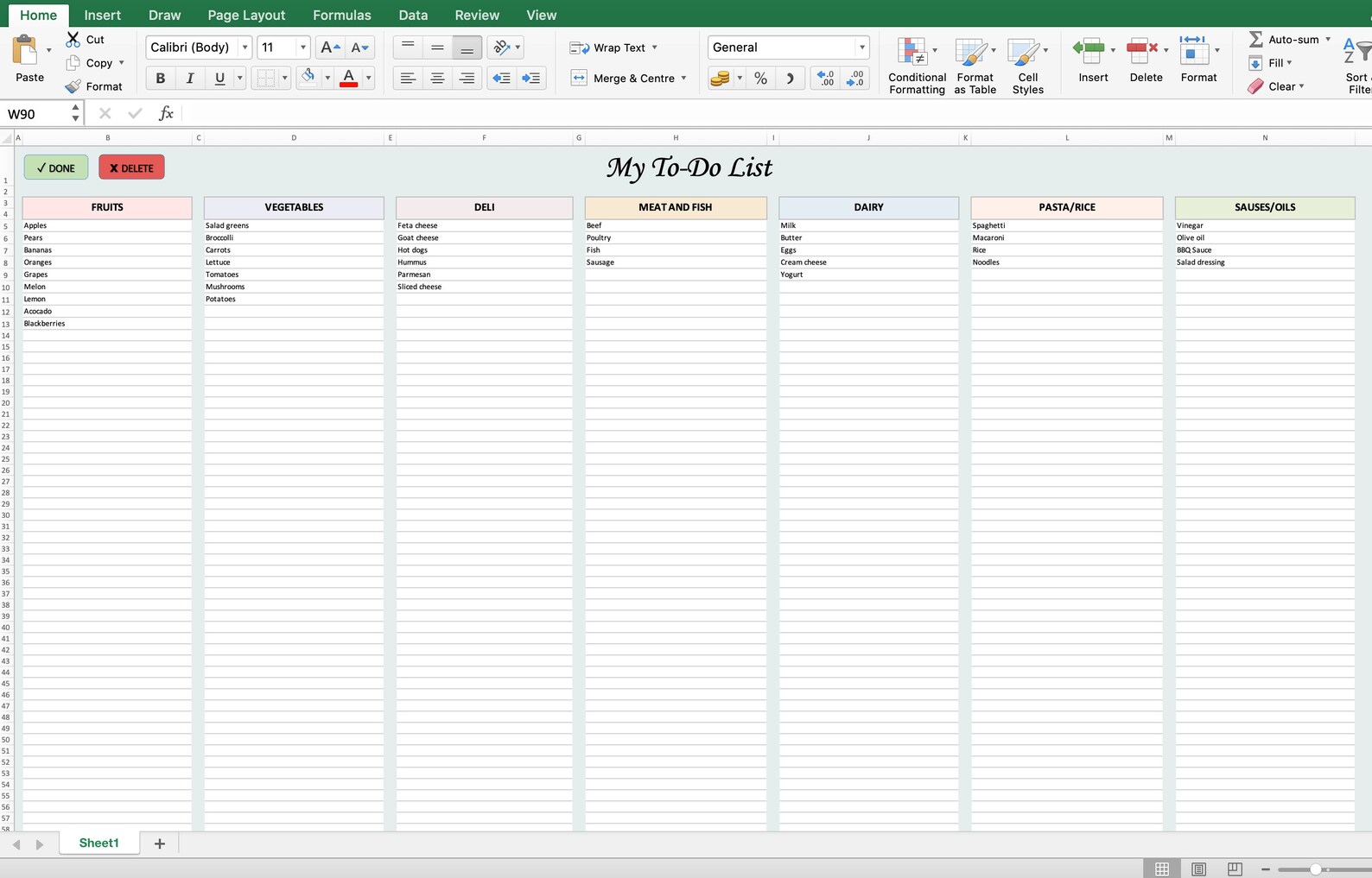 TO DO List Excel Template | Customizable Planner | Todo Excel Template ...