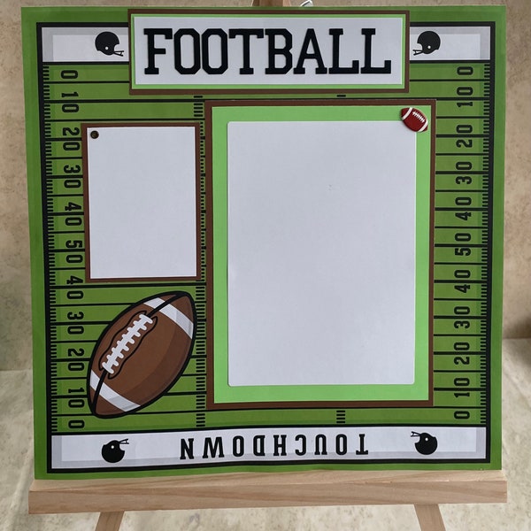 Football Scrapbook Pages Etsy