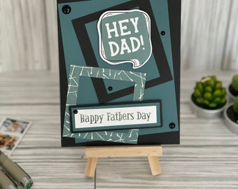 Fathers day card, first fathers day card, card from kids, handcrafted card, card for grandpa, card from wife, card for stepdad, for papa