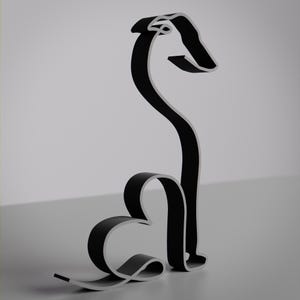 Greyhound Dog Figure 10 - Minimalist Puppy Sculpture image 6