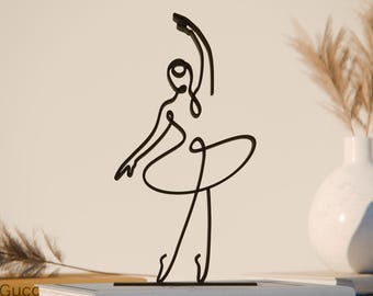 Personalized Ballerina Figure 03 - Minimalist Dancer Sculpture