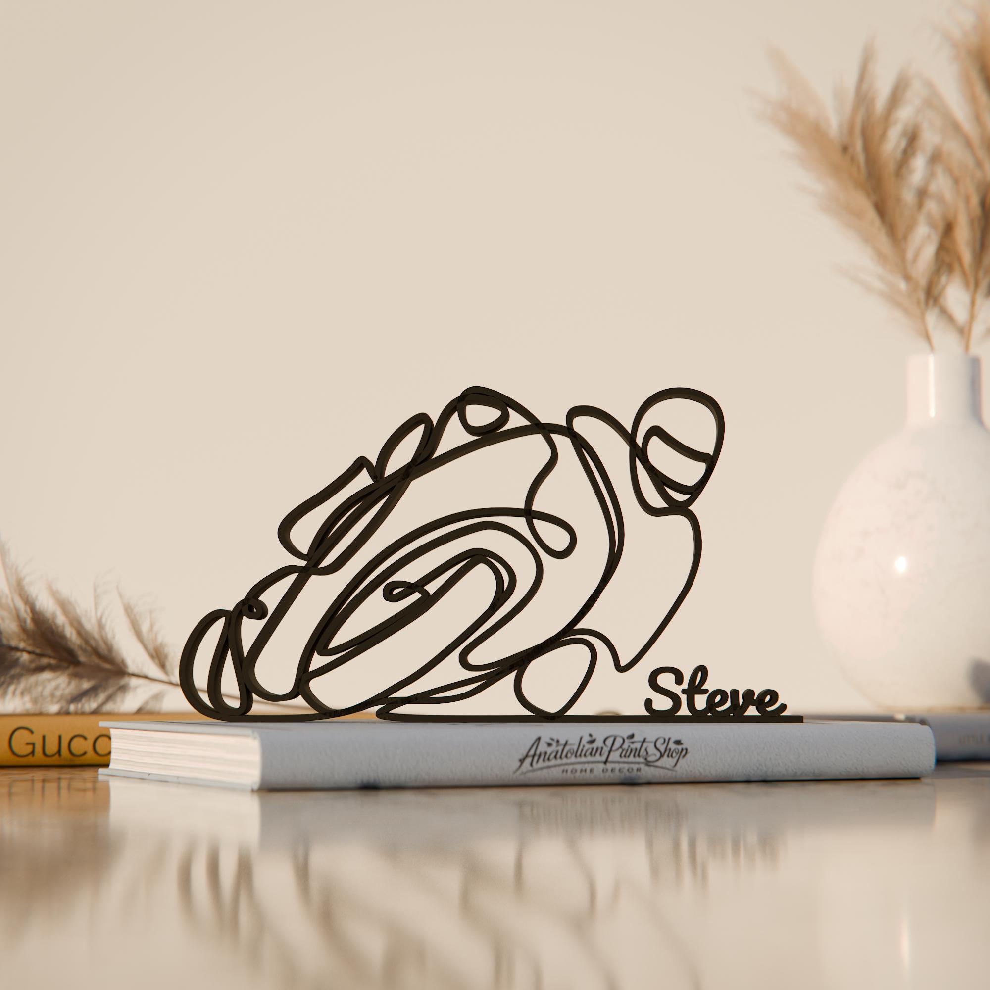 odac montre femme action Minimalist motorcycle line art France