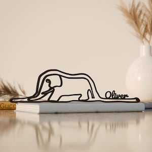Little Prince Snake, Personalized Line Art Figure, 3D Printed Gift, Unique Book Gifts, Custom Line Art Sculpture, Minimalist Home Decor