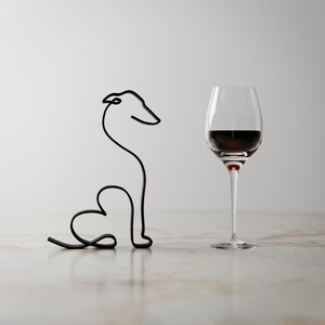 Greyhound Dog Figure 10 - Minimalist Puppy Sculpture image 4