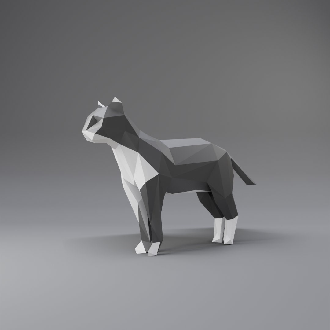 Low Poly Cat STL File Digital File Etsy