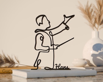 Personalized Conductor Figure - Minimalist Orchestra Sculpture